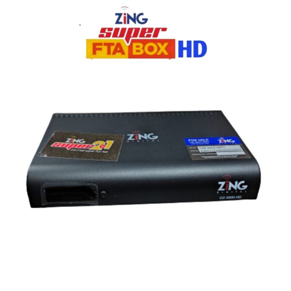 Zing Super FTA Box HD with 4 Years Free Pack of 350+ Channels
