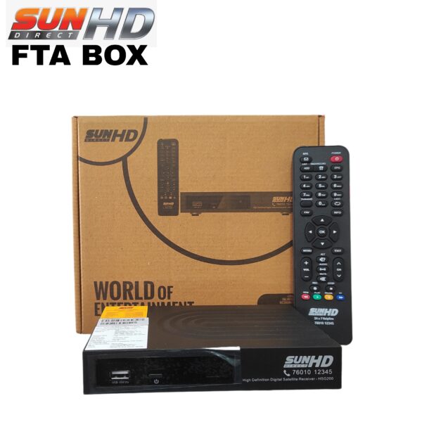 Sun Direct HD FTA Box with 2 Years Free Pack Buy online