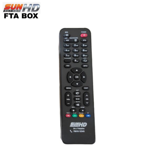 Sun Direct FTA Box remote